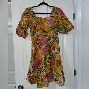 Mlle Gabrielle Multicolor Tropical Mini Dress